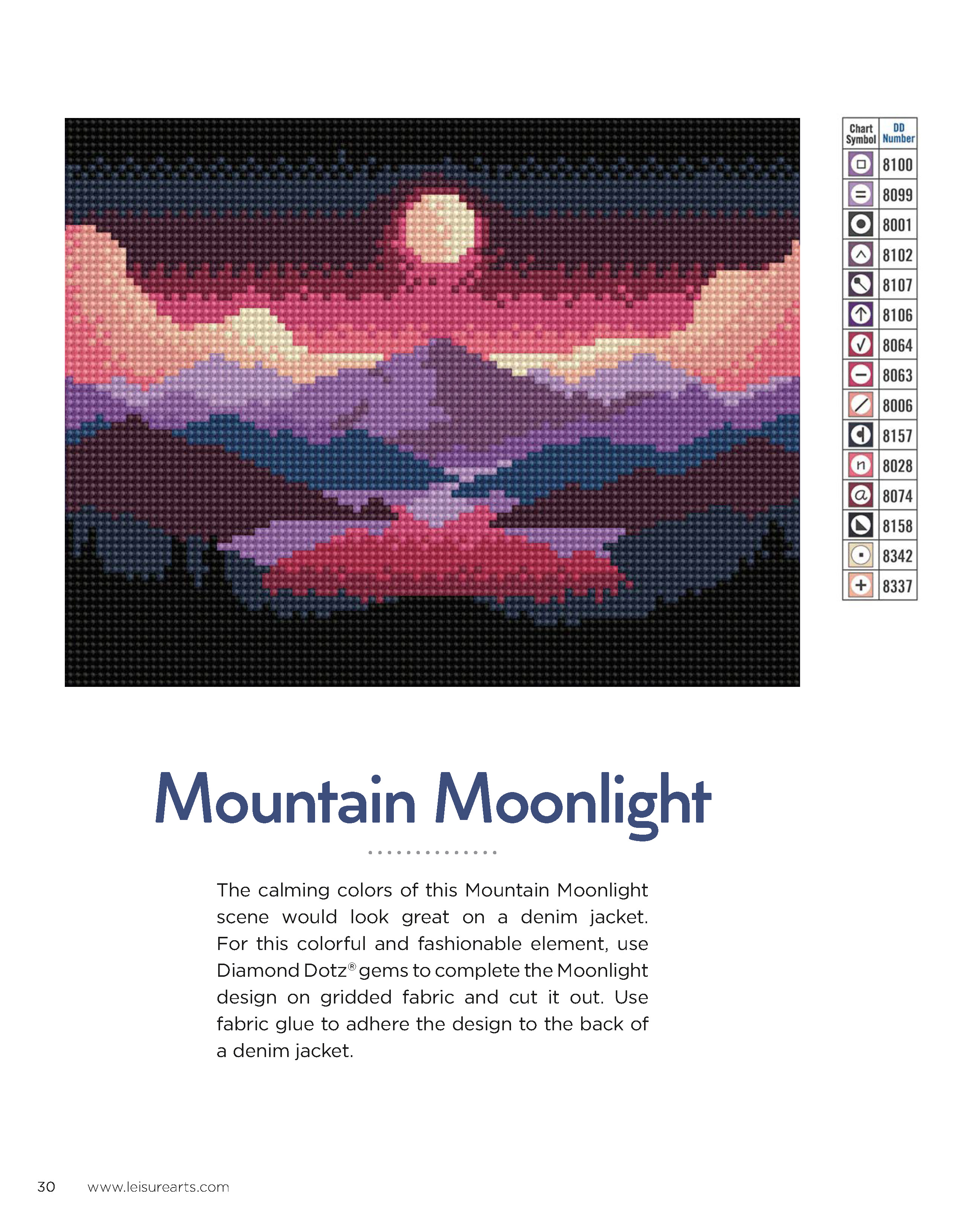 Mountain & Moonlight Hand Painted Denim Jacket