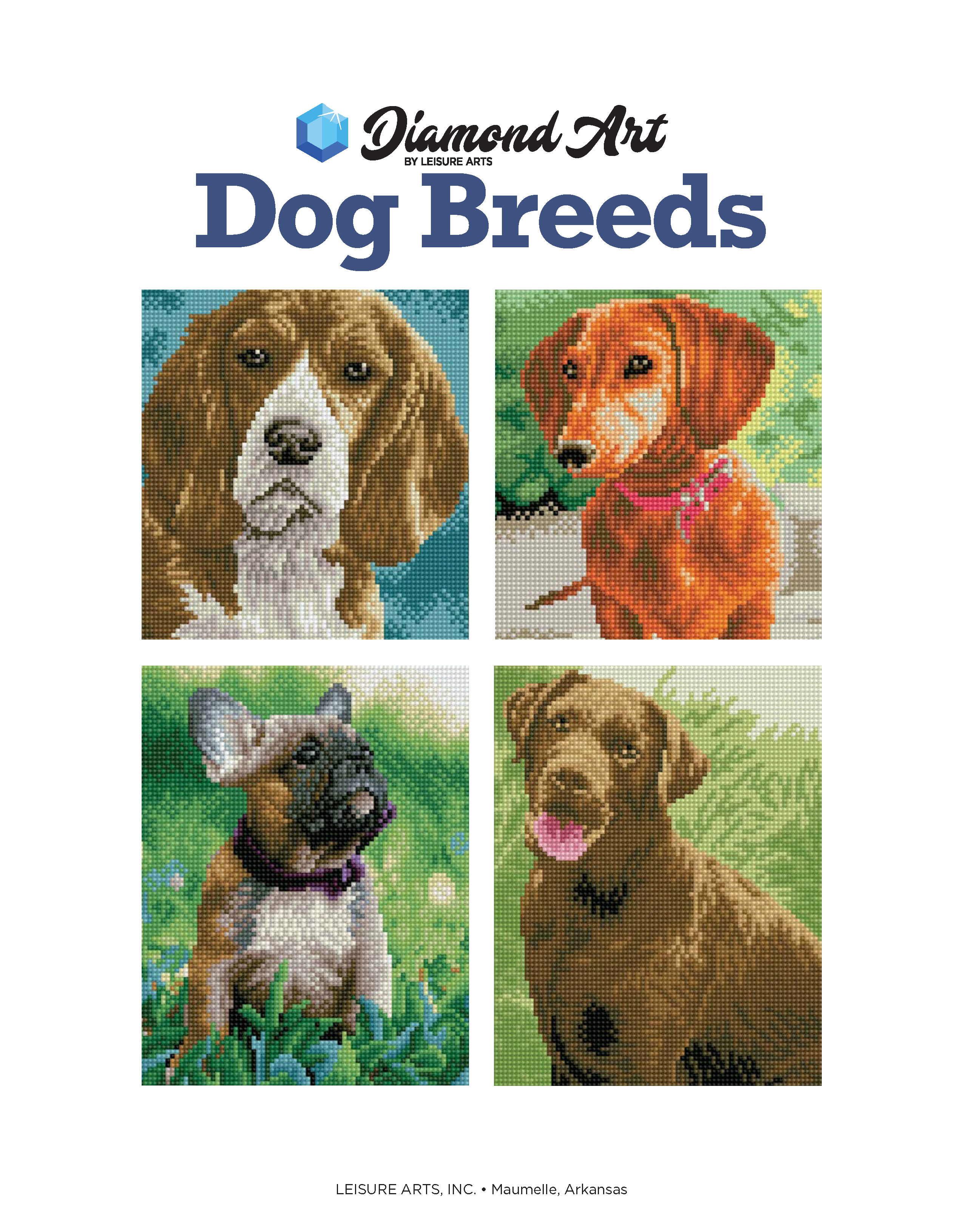 Diamond Art By Freestyle Diamond Dotting Dog Breeds Painting Charts & Idea  Book