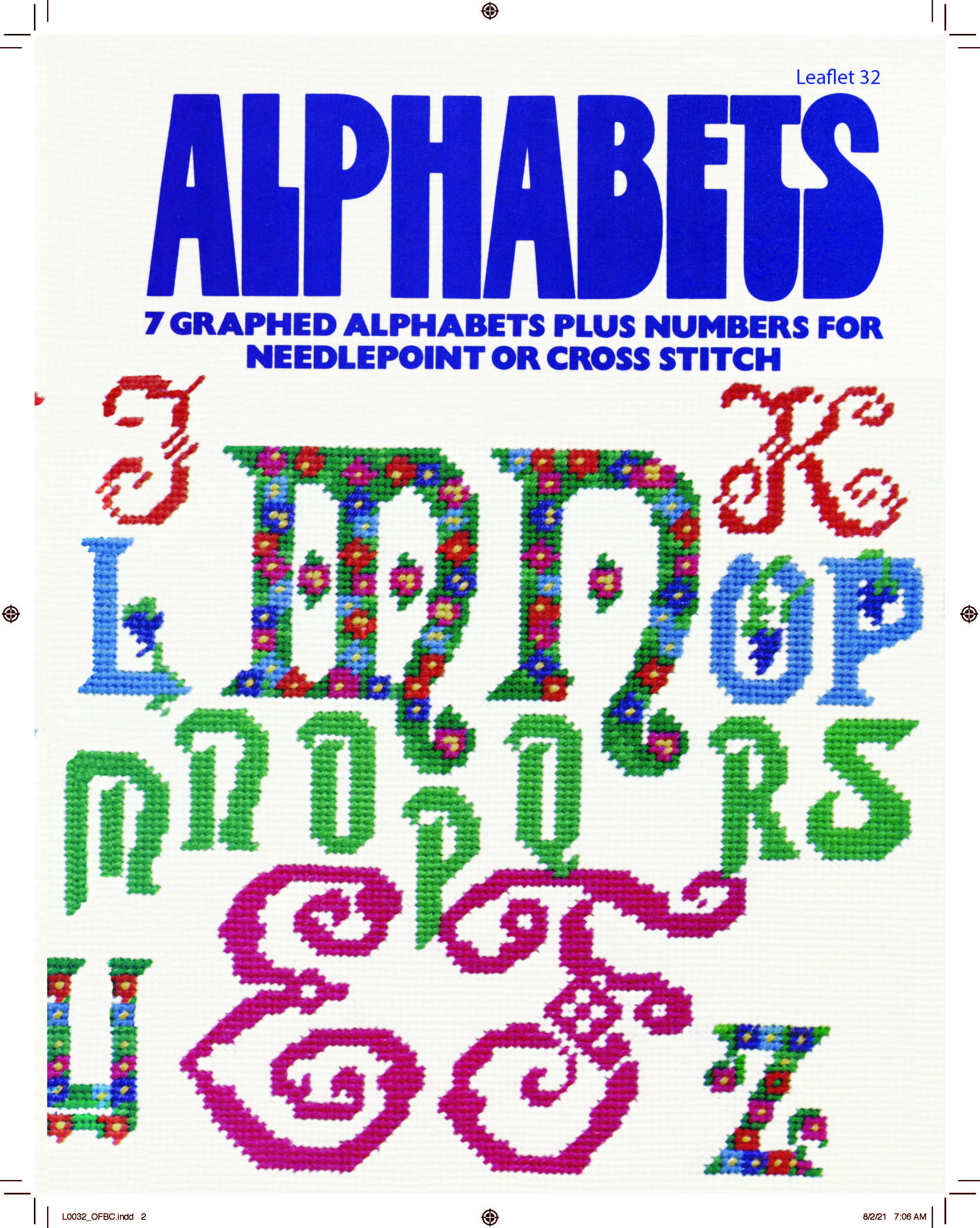 Kid's Alphabets Cross Stitch Leaflet