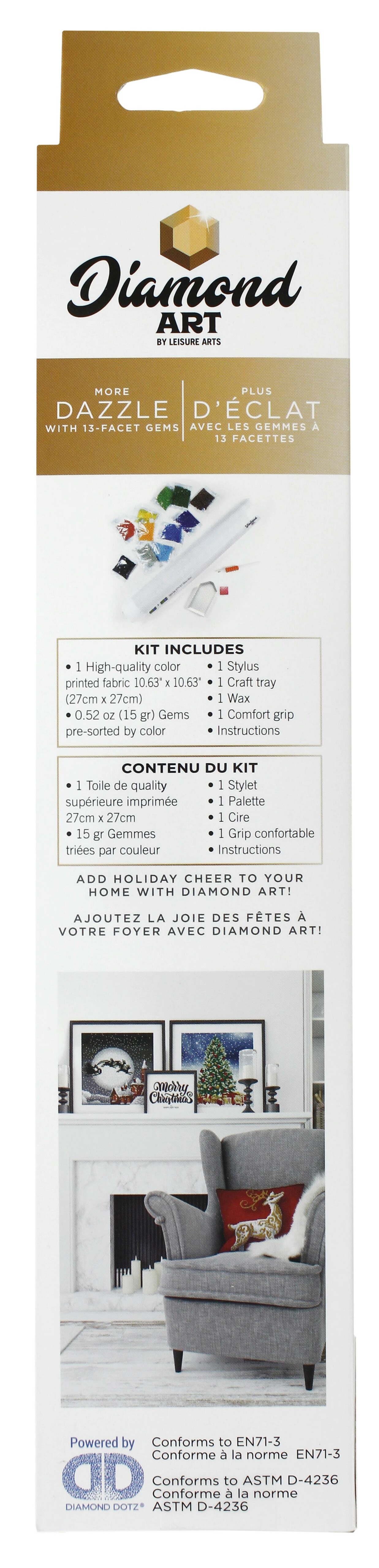 Diamond Art Kit 8x 8 Beginner Stocking - Leisure Arts