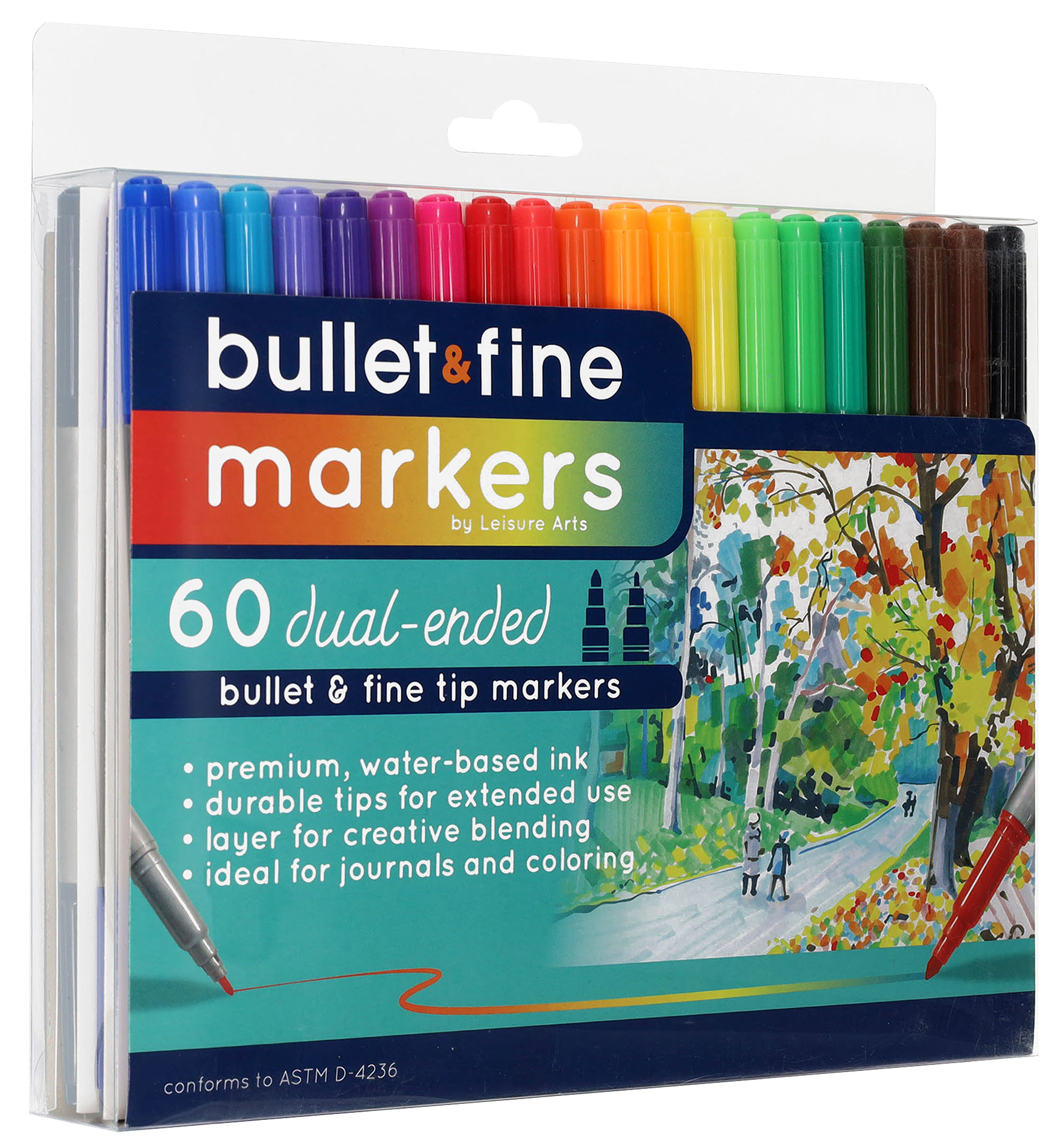 Leisure Arts Dual Tip Calligraphy Markers AND Beginner's