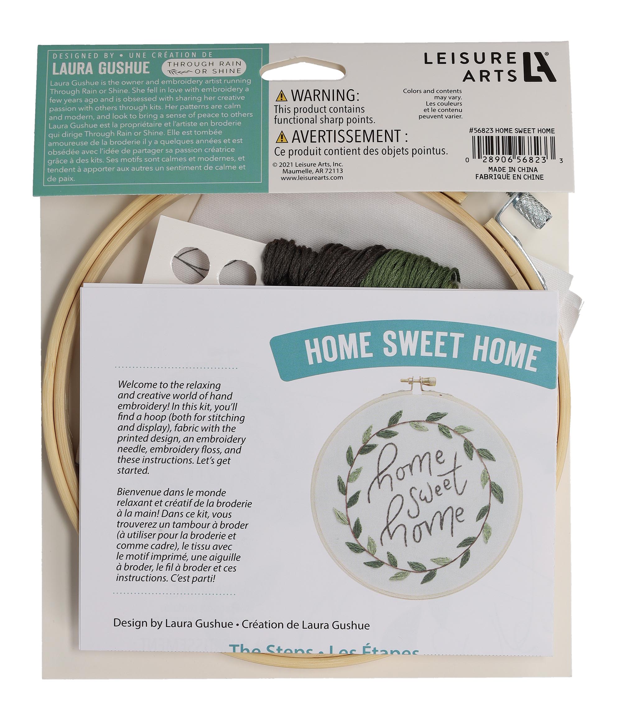 Home Sweet Home Embroidery Kit by iHeartStitchArt – Red Thread Studio