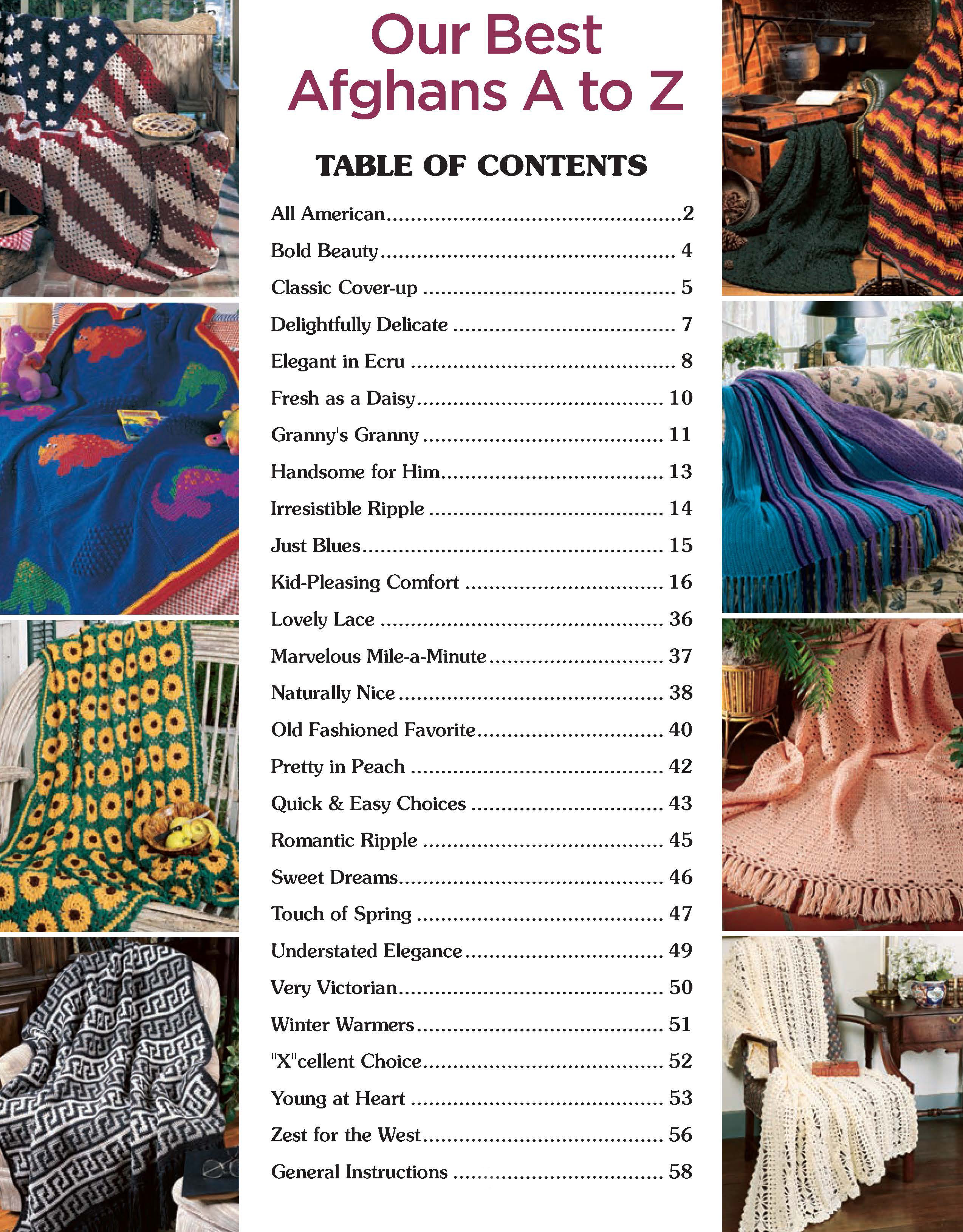 Leisure Arts Our Best Afghans A To Z Crochet eBook