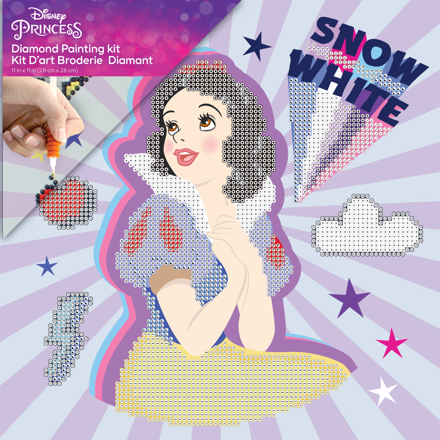 Camelot Dots Diamond Painting Kit Intermediate Disney Pow-Er Dotz Snow  White Caring - Leisure Arts