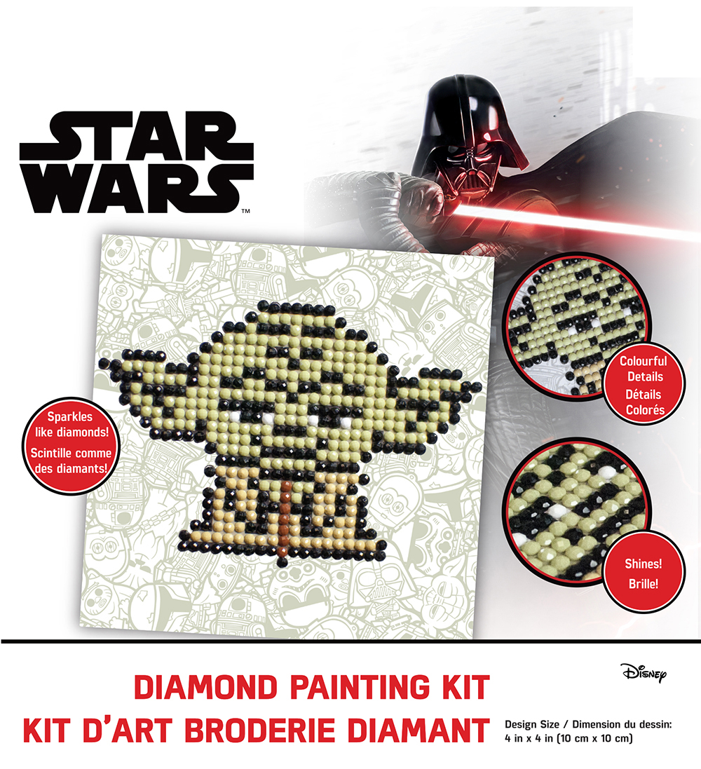 Camelot Dots Diamond Painting Kit Beginner Star Wars Darth Vader Dotz -  Leisure Arts