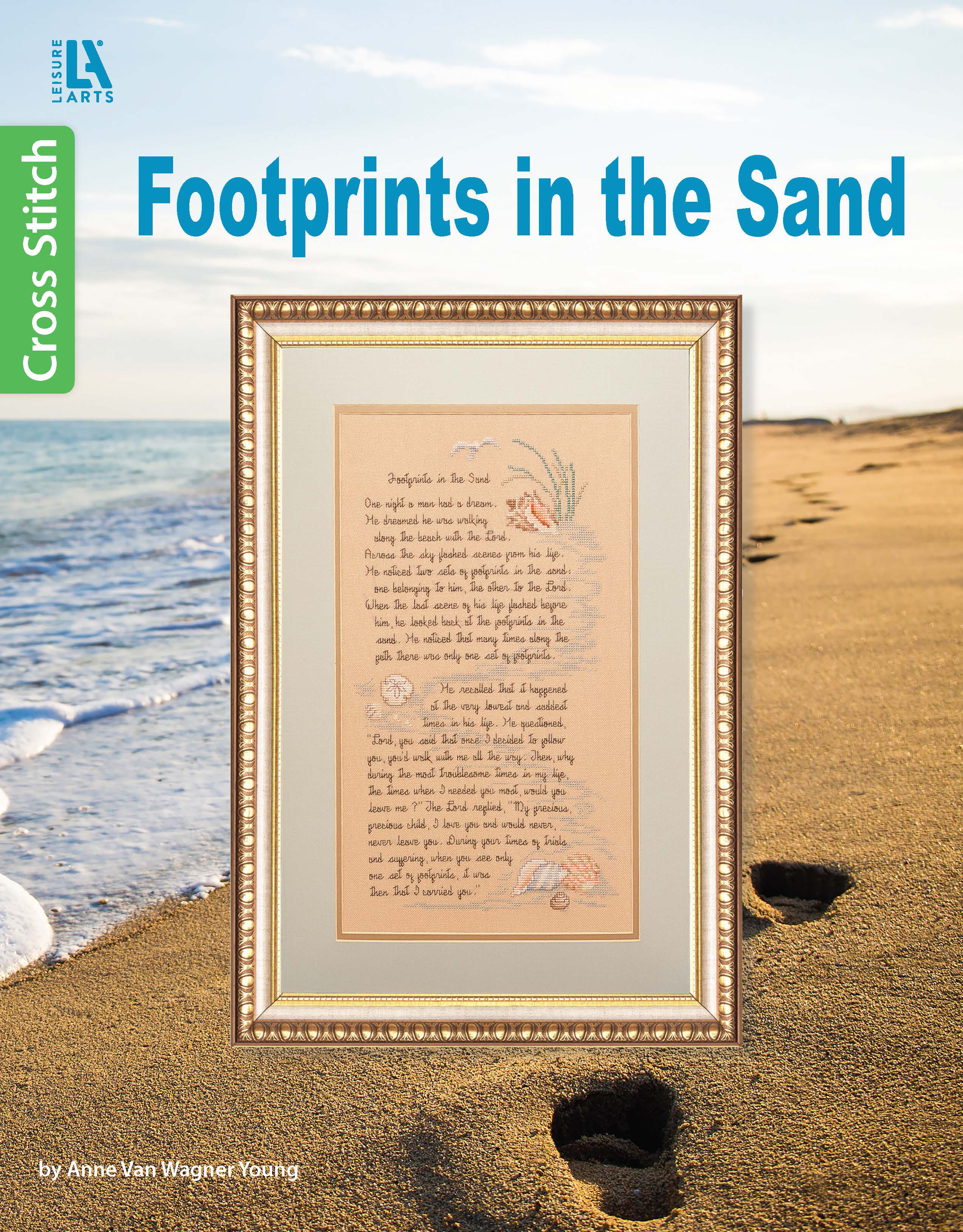 Leisure Arts Footprints in the Sand Cross Stitch Book - Leisure Arts