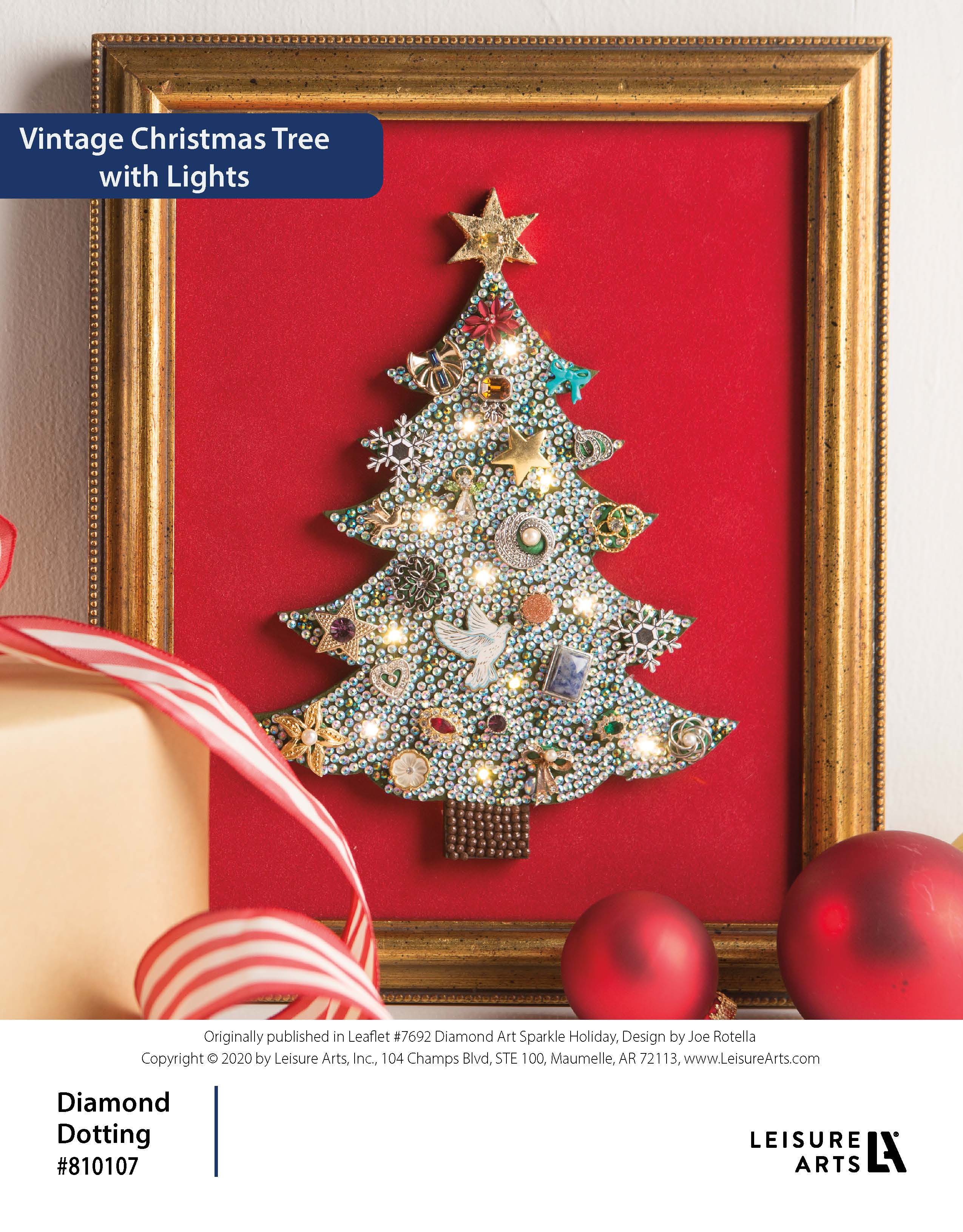 Leisure Arts Christmas Tree Holiday Edition Diamond Art Kit