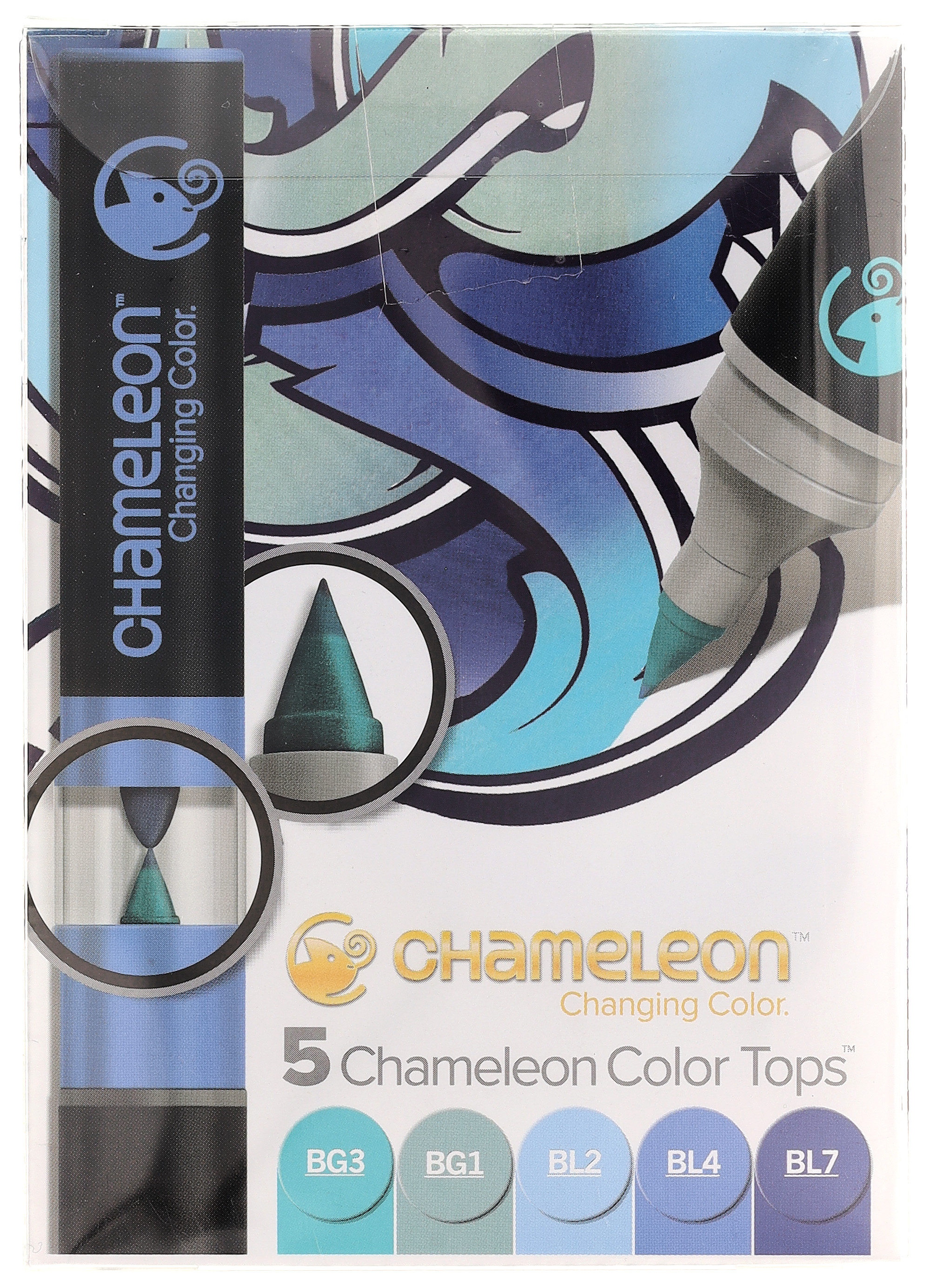 Manuscript Chameleon Pens 5 Color Tops Blue Tones - Leisure Arts