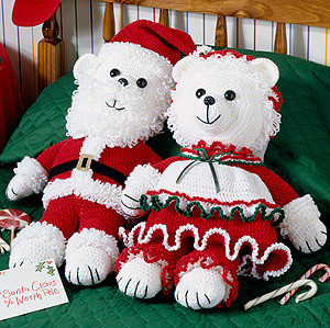 ePattern Mr. & Mrs. Santa Bear Crochet Pattern