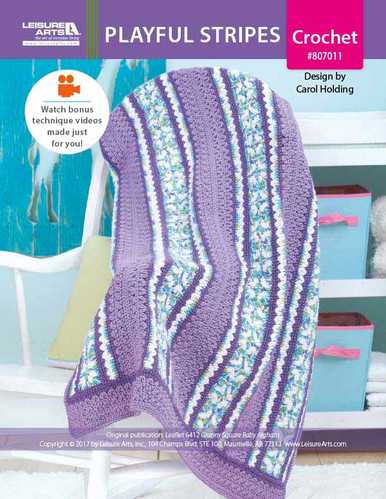 Leisure Arts, With texture-rich stitches and endless color combinations,  these baby afghans take on a modern look that's just right for the nursery.  7