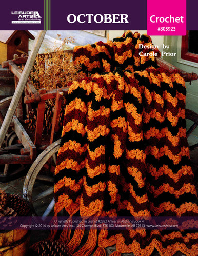 Leisure Arts A Year of Afghans Book 4 October Crochet ePattern