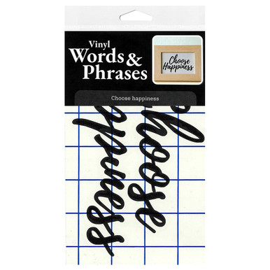 Leisure Arts Home Décor Vinyl Words Phrases Choose Happiness 4