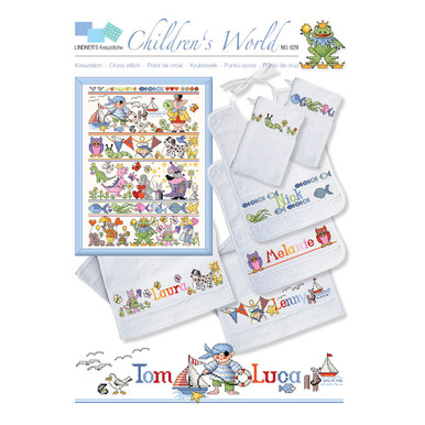 Lindners Cross Stitch Chart Childrens World ePattern - Leisure Arts