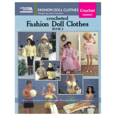 Leisure Arts Fashion Doll Clothes Book 2 Crochet EBook - Leisure Arts