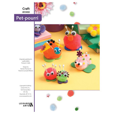 Leisure Arts Pompom Crafts Petpourri ePattern - Leisure Arts