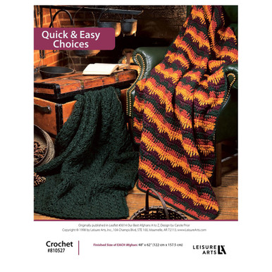 リップル Leisure Arts Our Best Afghans A To Z Quick Easy Choices Crochet