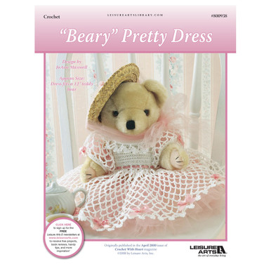 crochet dress for teddy bear Teddy Bear With Crochet Dress