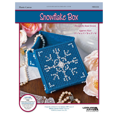 Leisure Arts Snowflake Box Plastic Canvas ePattern - Leisure Arts