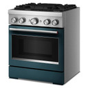 Kitchenaid® 30-Inch 4 Burner Commercial-Style Dual Fuel Range with No Preheat Air Fry Mode KFDS930SAG