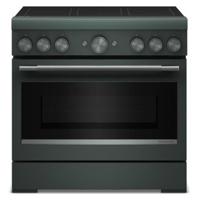 Kitchenaid® 36-Inch 6-Element Induction Freestanding Commercial-Style Range with Air Fry KFIS936SJP