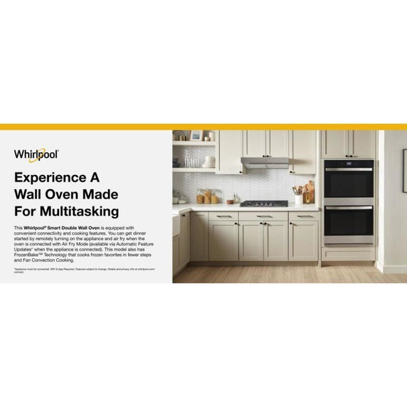 Whirlpool® 8.6 Total Cu. Ft. Double Wall Oven with Air Fry When Connected WOED5027LZ