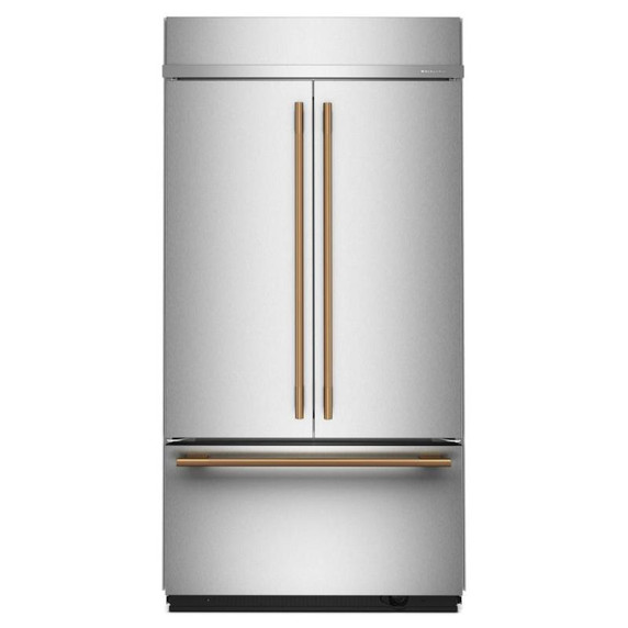 Kitchenaid® 24.2 Cu. Ft. 42"" Built-In French Door Bottom Mount Refrigerator with Platinum Interior KBFN542SPS