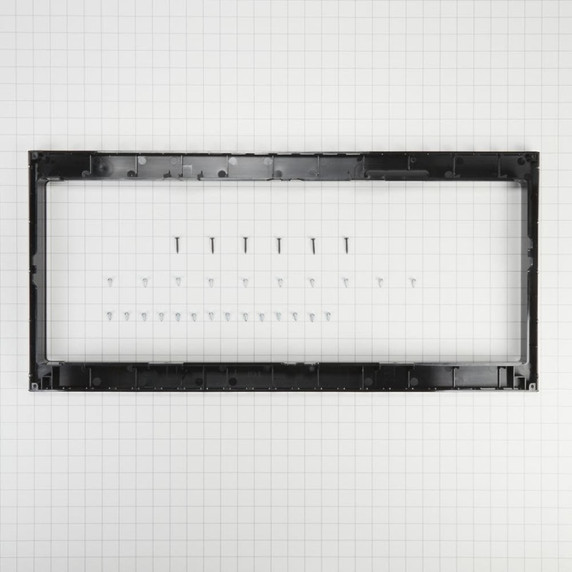 Built-In Low Profile Microwave Slim Trim Kit with Pocket Handle, Stainless Steel W11451314