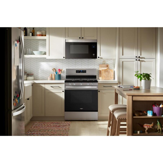Whirlpool® 30-inch Gas Range with Air Cooking Technology and Steam Clean WFGS4530SZ