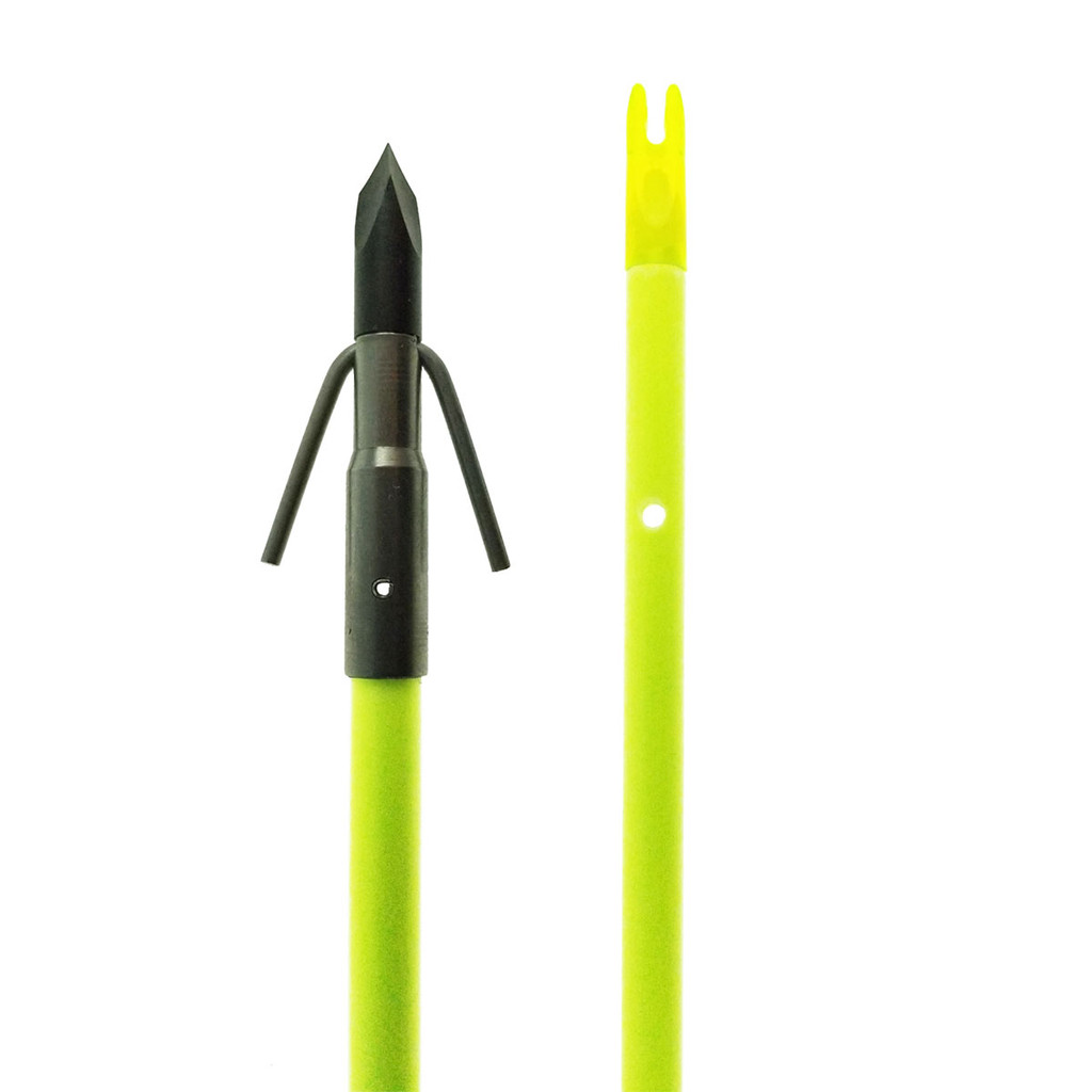 Muzzy Classic Chartreuse Arrow with Gar Point