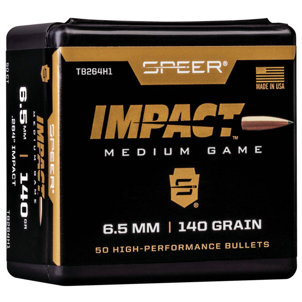 SPEER .264/6.5MM IMPACT 140GR BONDED PROJECTILE (50 CT)