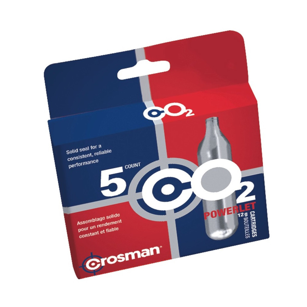 CROSMAN 5 PACK 12GRAM CO2 CARTRIDGE