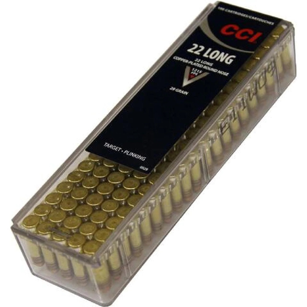 CCI 29GR 22 LONG COPPER PLATED ROUND NOSE