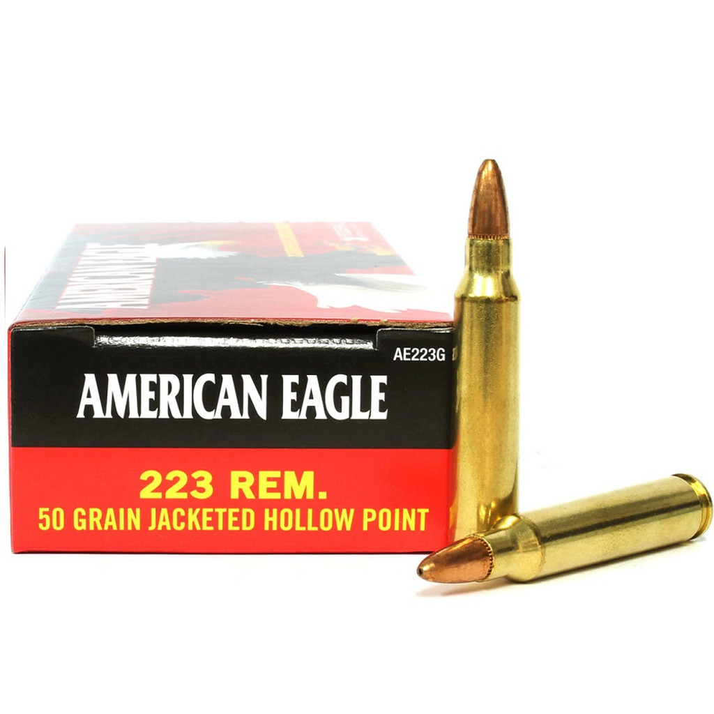 FEDERAL AMERICAN EAGLE 223 50GR JACKETED HOLLOW POINT