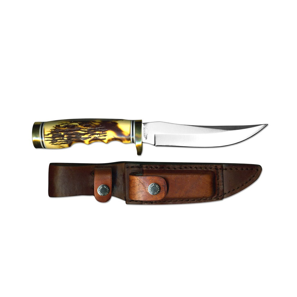 UNCLE HENRY GOLDEN SPIKE RAT TAIL TANG FIXED BLADE KNIFE