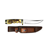 UNCLE HENRY GOLDEN SPIKE RAT TAIL TANG FIXED BLADE KNIFE