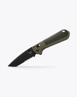 Benchmade Redoubt® | Ranger Green/Forest Grivory® Knife (Serrated Blade)