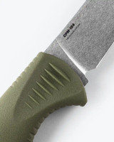 Benchmade Meatcrafter® | Dark Olive Santoprene® | 4" Trailing Point Knife