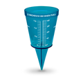 Blue Rain Gauge