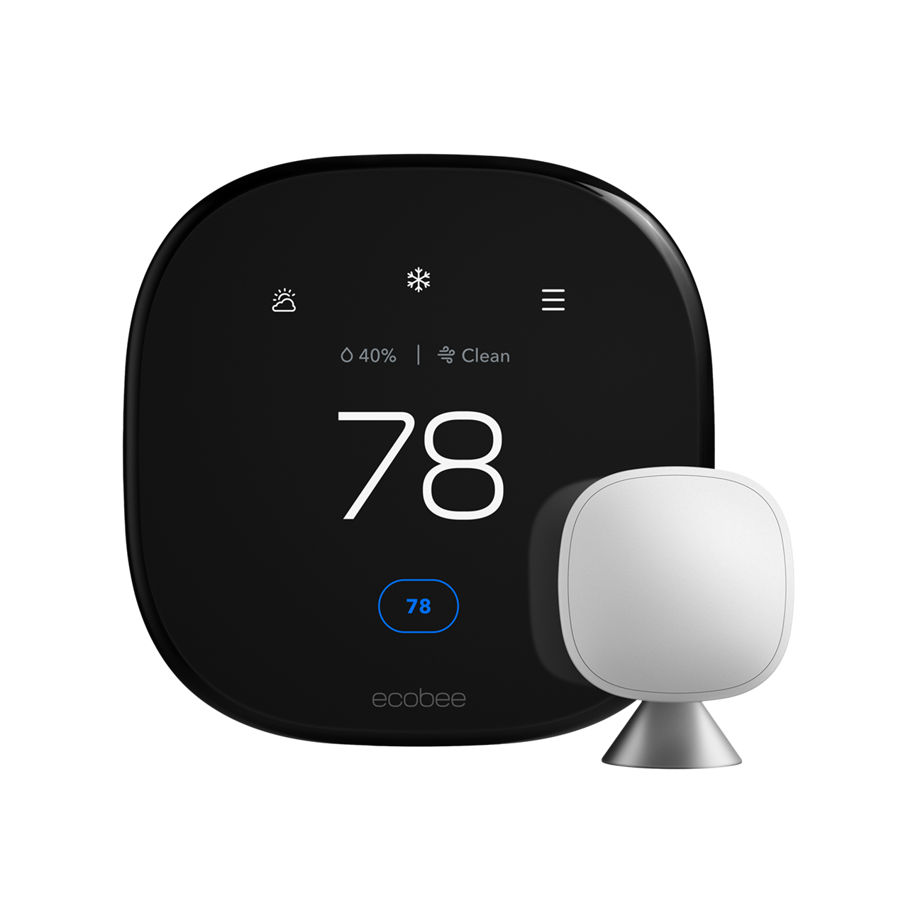 ecobee Smart Thermostat Premium set to 78° cooling