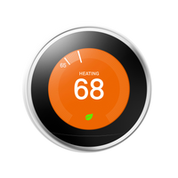Nest Learning Smart Thermostat - Polished Steel 