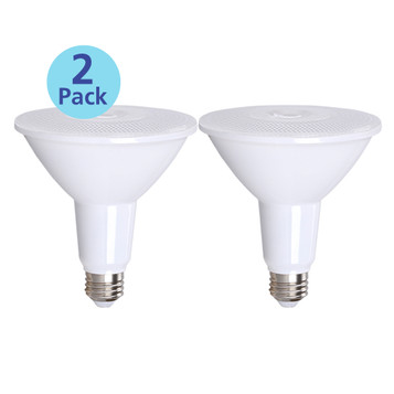 2-Pack Dimmable Par38 LED, 15W (100W equiv), 2700K 2-Pack Dimmable Par38 LED, 15W (100W equiv), 2700K