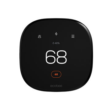 ecobee Smart Thermostat Enhanced set to 68° heating ecobee Smart Thermostat Enhanced set to 68° heating