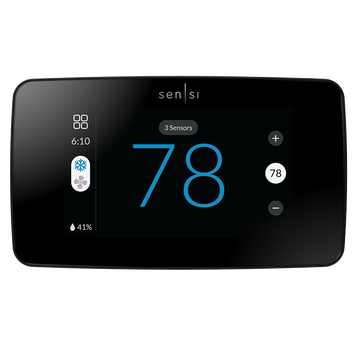 Black Sensi Thermostat Touch 2 front