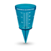 Blue Rain Gauge