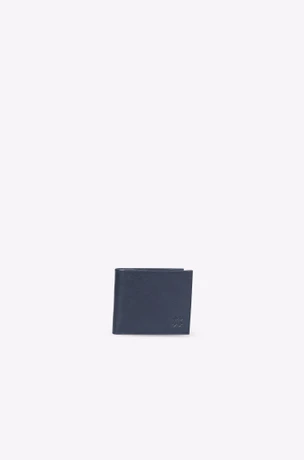 Men's dark blue leather wallet 7512102-5