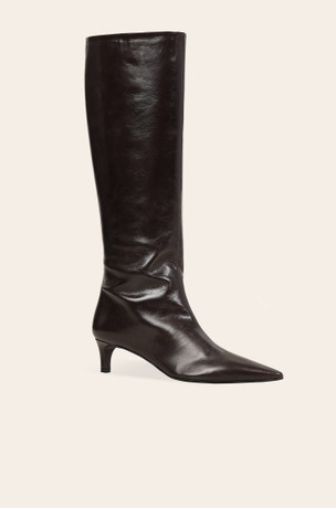Brown leather boots 2600R102-6