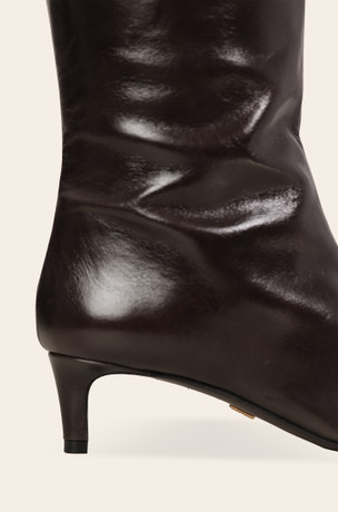 Brown leather boots 2600R102-6