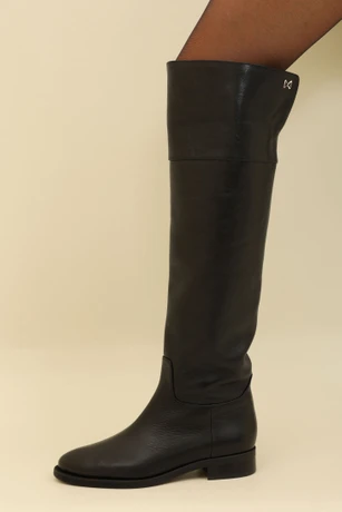 Black leather boots 2604R101-6