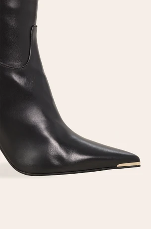 Black leather boots 2600R101-6