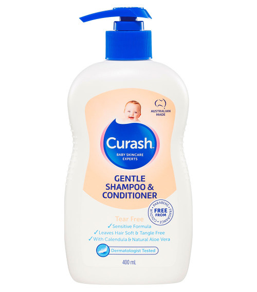Curash Gentle Shampoo & Conditioner. Suitable for newborns and toddlers.